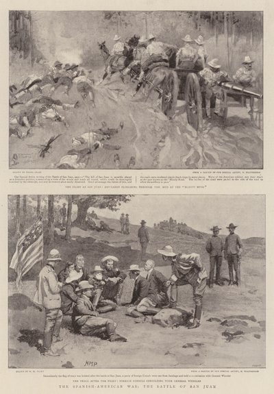 The Spanish-American War, the Battle of San Juan by Frank Craig